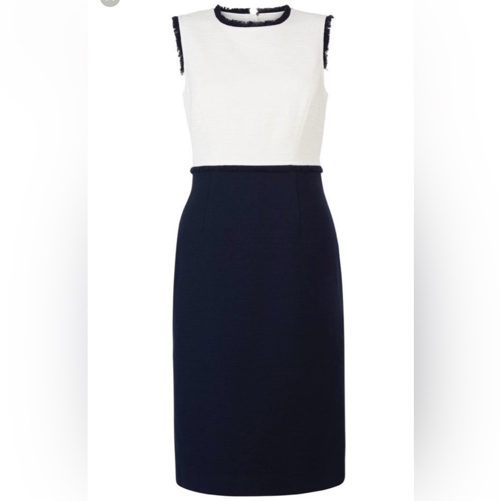 NWT Hobbs London Alice Dress in Navy/ Ivory - Women’s US 6